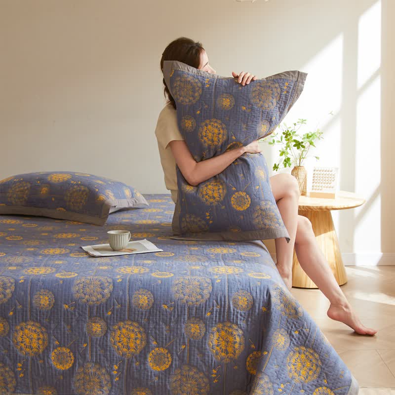 Dandelion Quilt | 100% Organic Cotton | Full/Queen Size