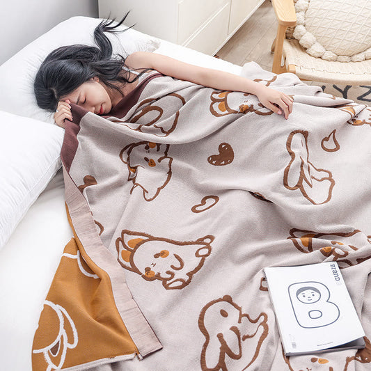 Rabbit Quilt | 100% Organic Cotton | Full Size 59"x79"