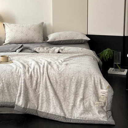 Jacquard Daisy Bedding Set | Cotton Gauze | 4 Pieces