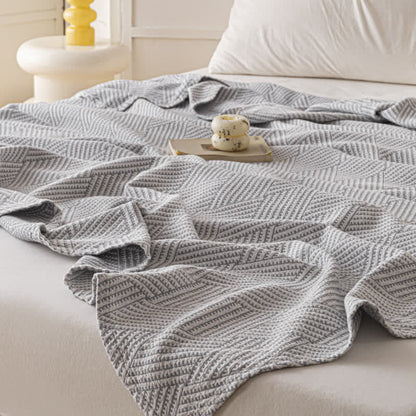 Neutral Diamond Print Quilt | 100% Organic Cotton | Full/Queen Size