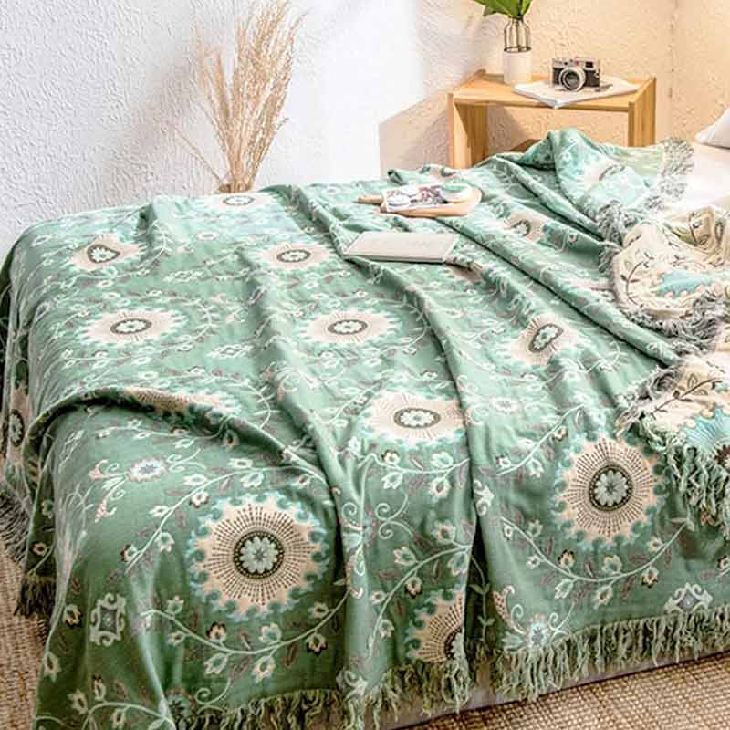 Reversible Cotton Sofa Cover | Extra Soft | 59"x79"
