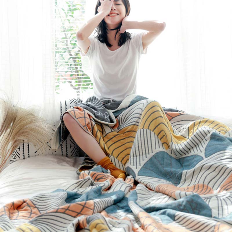 Cotton Quilt | Shell Print | Reversible Design | Full/Queen Size
