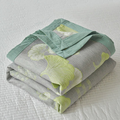 Ginkgo Leaf Quilt | 100% Organic Cotton | Full, Queen, King Sizes