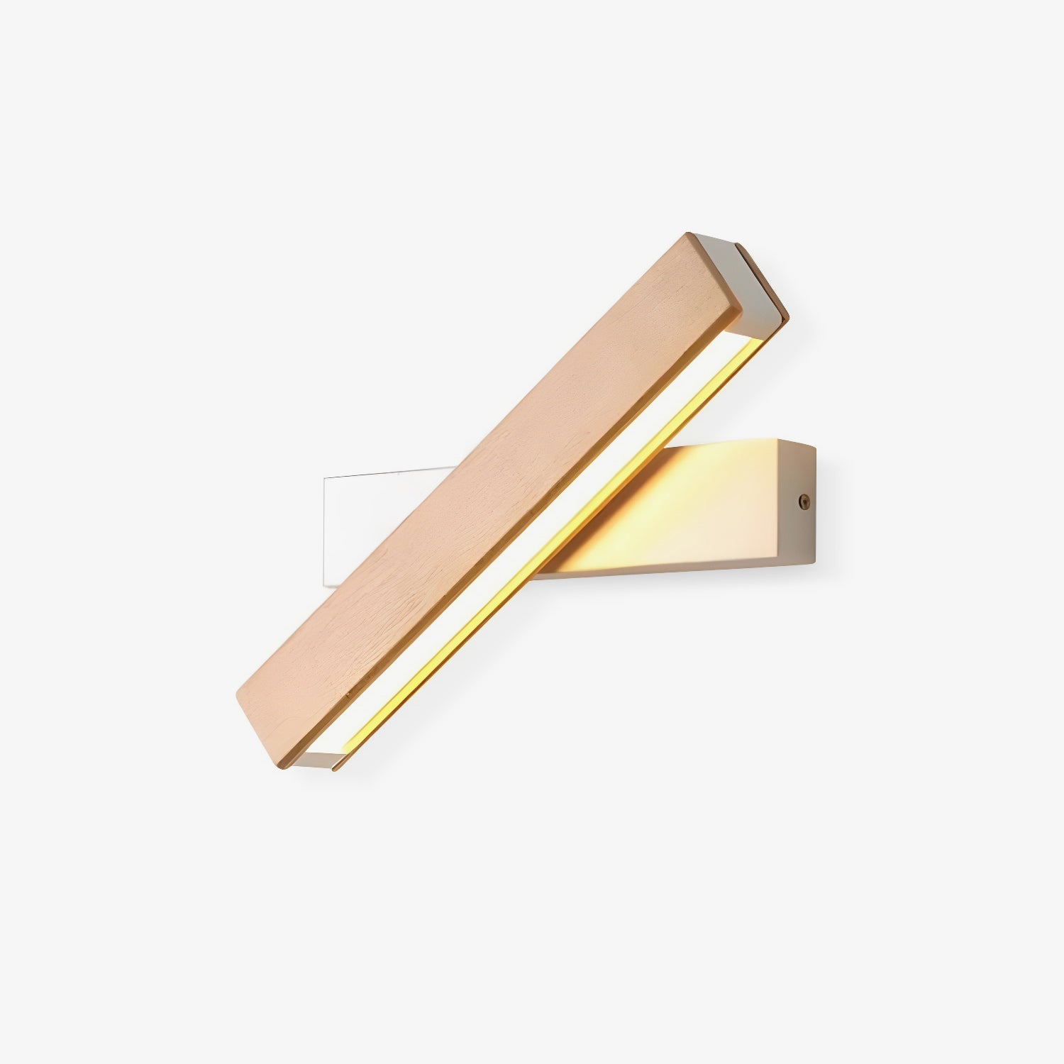 Luca Angle Wall Light | Modern Wood LED | White