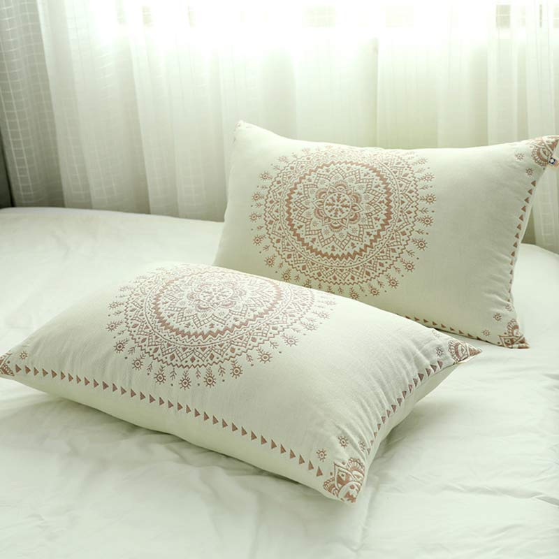 Cotton Pillow Covers | Soft Natural Fabric | Set of 2
