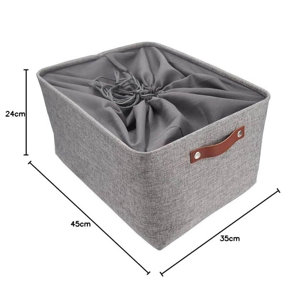 Storage Basket | Eco-Friendly Canvas & EVA | Grey, Multiple Sizes