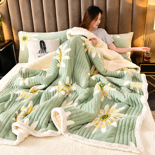 Fluffy Throw Blanket | Soft Polyester | Full Size 71"x79"