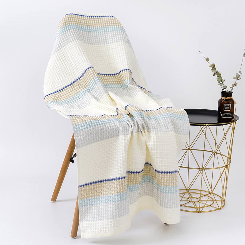 Colorblock Striped Bath Towel | 100% Cotton | 70x140 cm