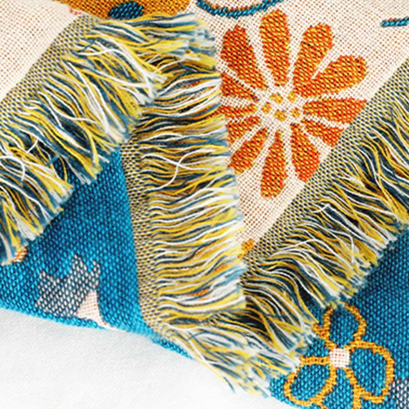 Garden Flower Blanket | Soft Cotton Gauze | Reversible Design
