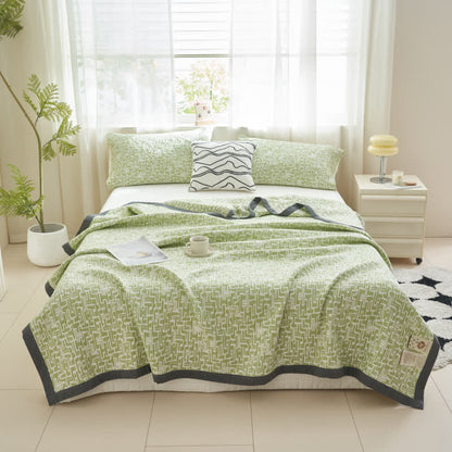 Modern Cotton Gauze Quilt Set | Hypoallergenic & Eco-Friendly | Full/Queen Size Options