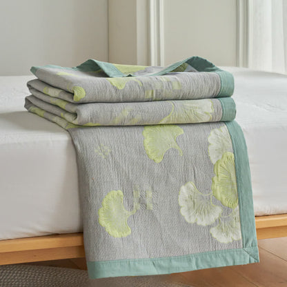Ginkgo Leaf Quilt | 100% Organic Cotton | Full, Queen, King Sizes