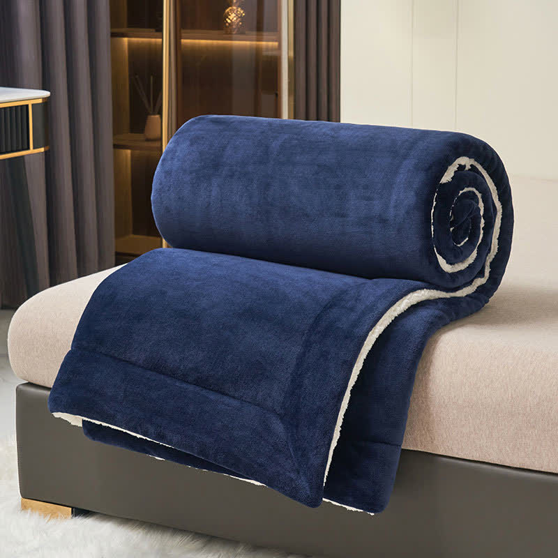 Double Velvet Throw Blanket | Soft Polyester | Full Size 71"W x 79"L