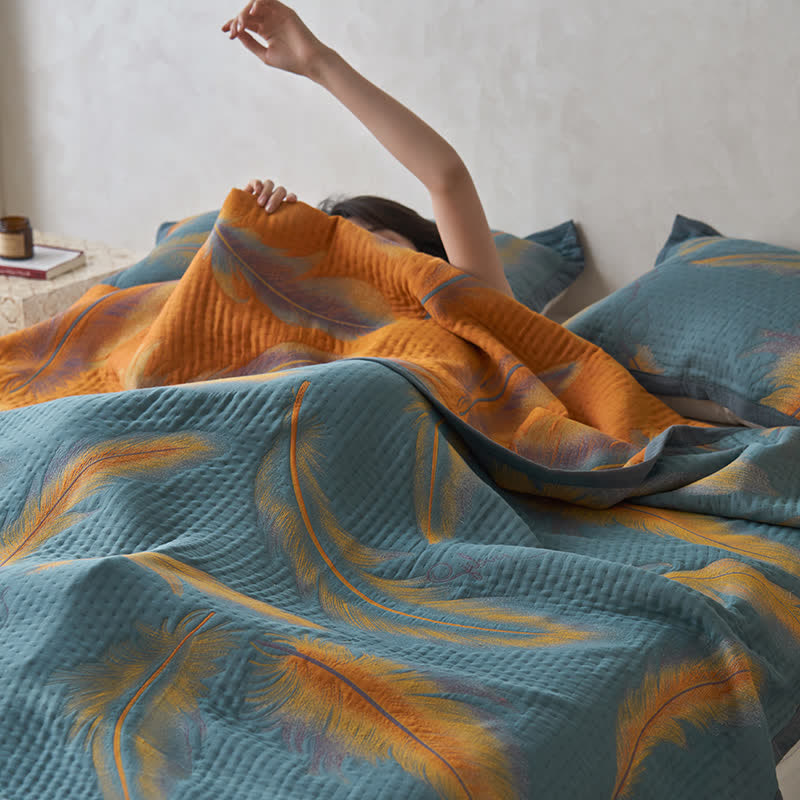 Luxurious Cotton Gauze Quilt Set | 100% Organic Cotton | Full/Queen/King Options