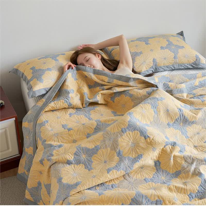 Cotton Gauze Quilt | Double Layer Breathable | Full/Queen/King Sizes