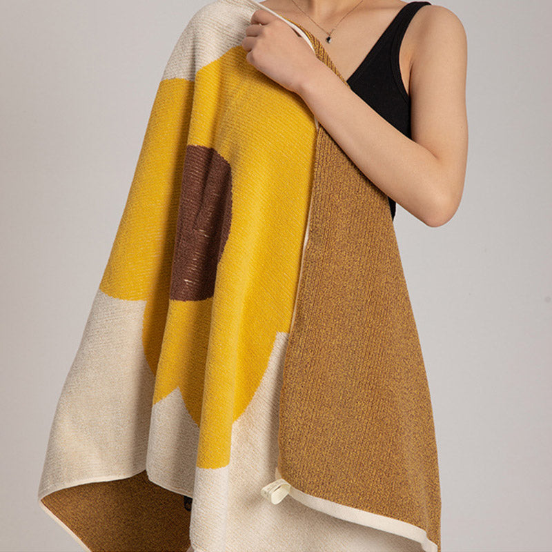 Flower Pattern Cotton Bath Towel | Breathable & Soft | 70cm x 140cm