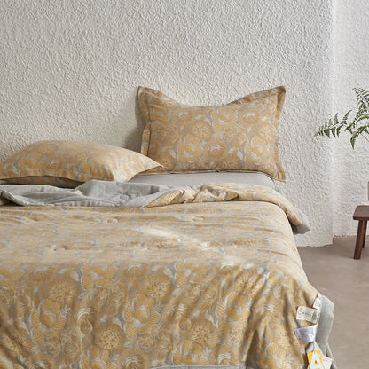 Floral Cotton Gauze Bedding Set | 100% Organic Cotton | Available in Full, Queen, King