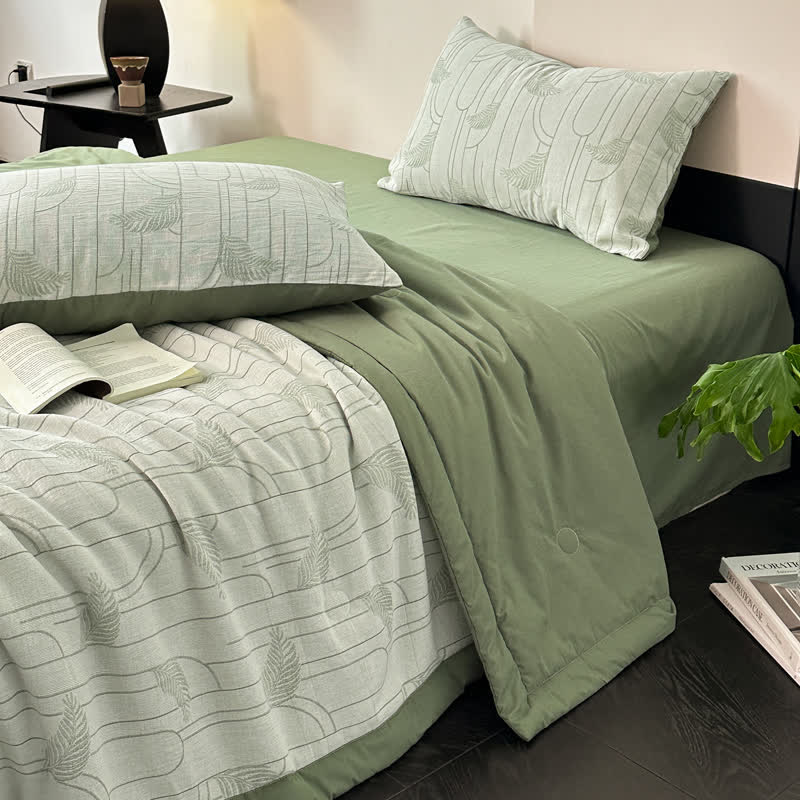 Cotton Gauze Bedding Set | Lightweight & Eco-Friendly | Full/Queen Options