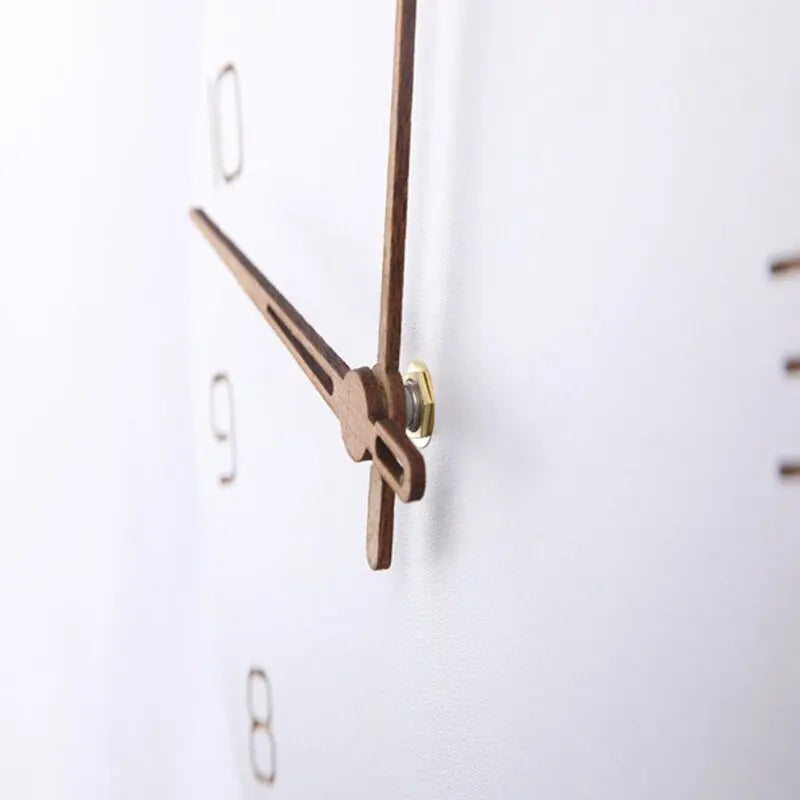 Nordic 3D Wall Clock | Wood Design | Natural Finish