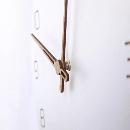 Nordic 3D Wall Clock | Wood Design | Natural Finish