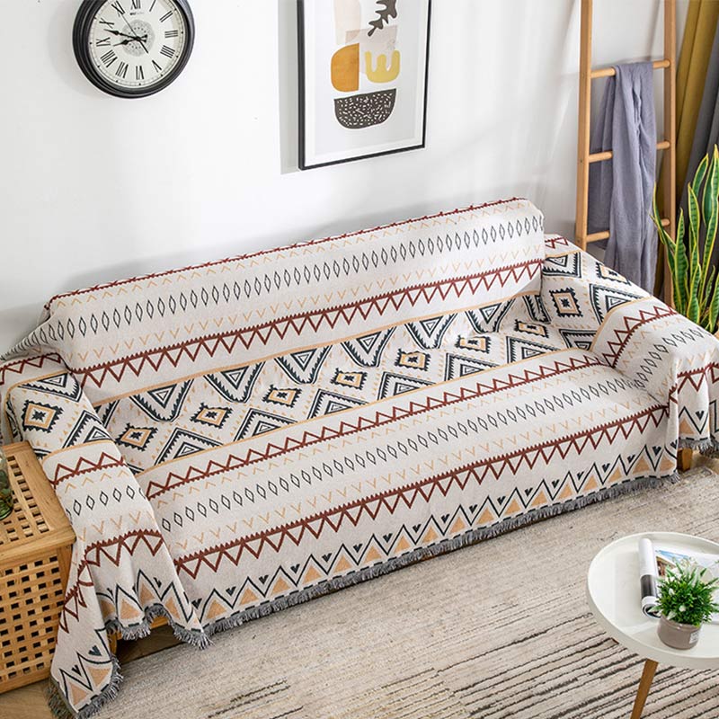 Geometric Blanket | Cotton-Polyester Blend | Multiple Sizes