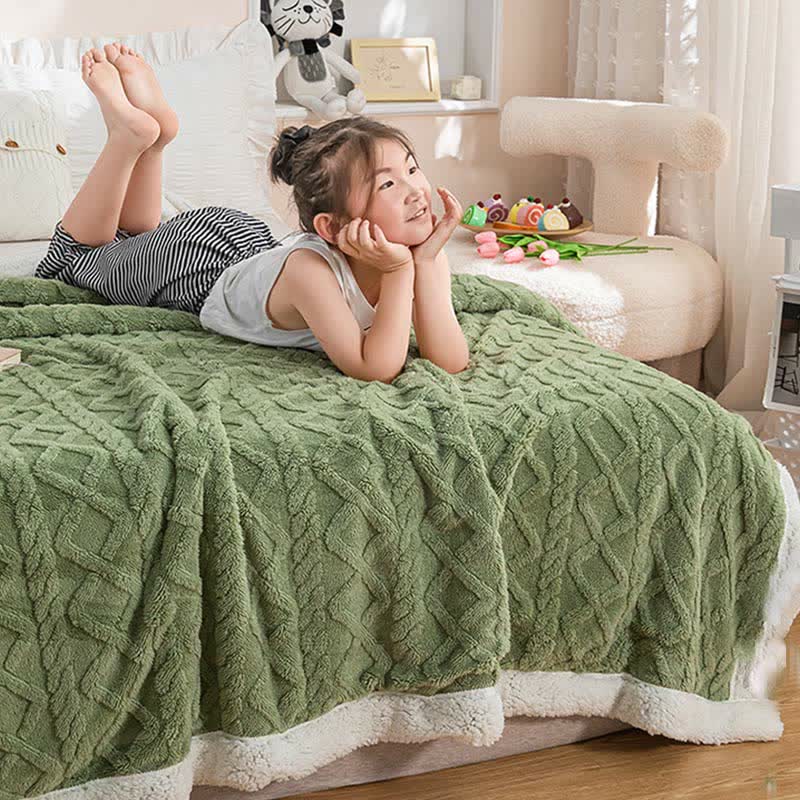 Reversible Throw Blanket | Soft Polyester | Lightweight Cozy Design