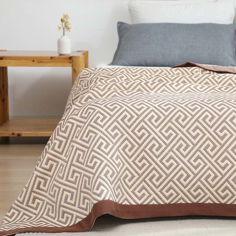 Reversible Summer Quilt | 100% Organic Cotton | King Size