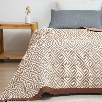 Reversible Summer Quilt | 100% Organic Cotton | King Size