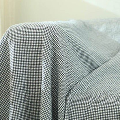 Plaid Sofa Blanket | Soft Cotton Gauze | Single Piece
