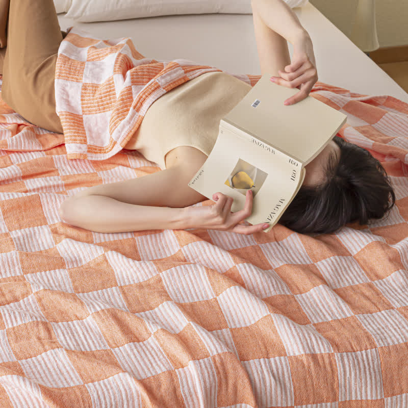 Checkerboard Quilt | 100% Organic Cotton | Full & Queen Sizes