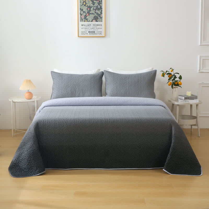 Pure Cotton Soft Quilt | Eco-Friendly Gray | Available in Full, Queen, King Sizes