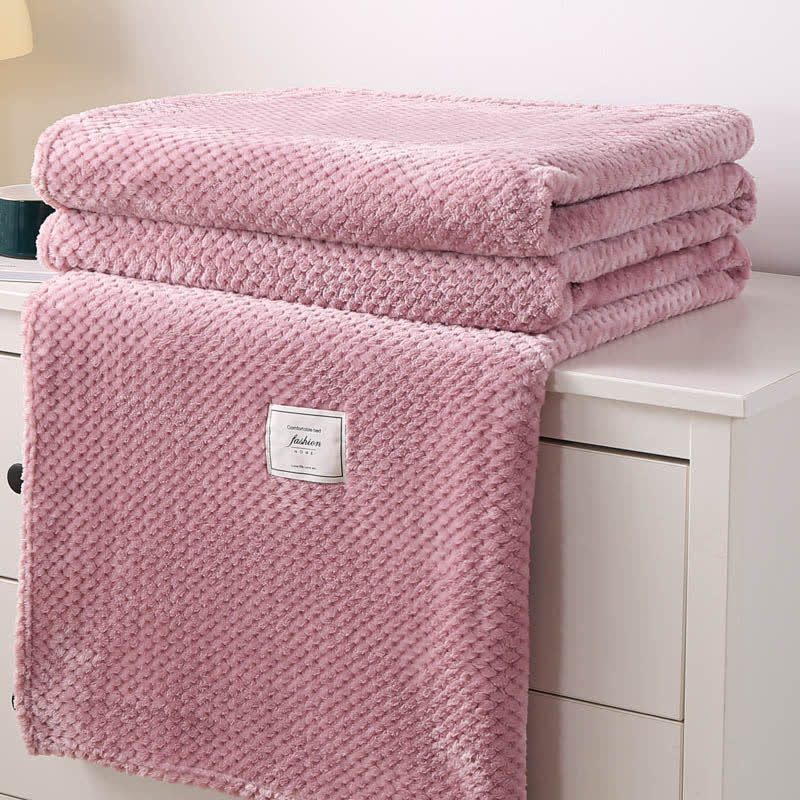 Lightweight Throw Blanket | Soft Polyester | Full Size 71"x79"