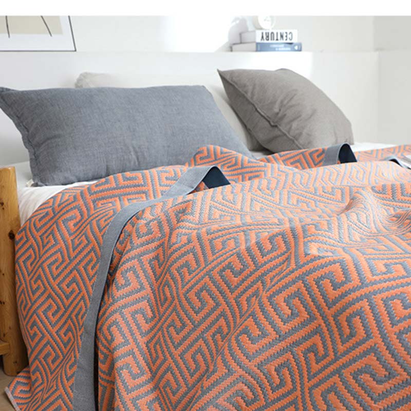 Reversible Summer Quilt | 100% Organic Cotton | King Size