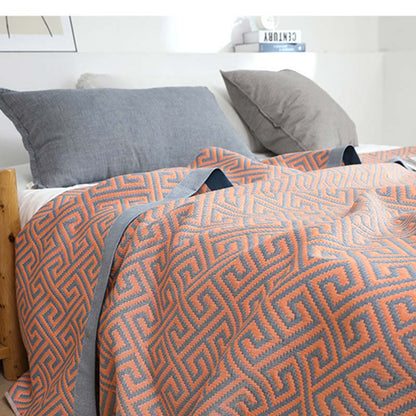 Reversible Summer Quilt | 100% Organic Cotton | King Size