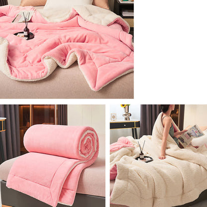 Double Velvet Throw Blanket | Soft Polyester | Full Size 71"W x 79"L