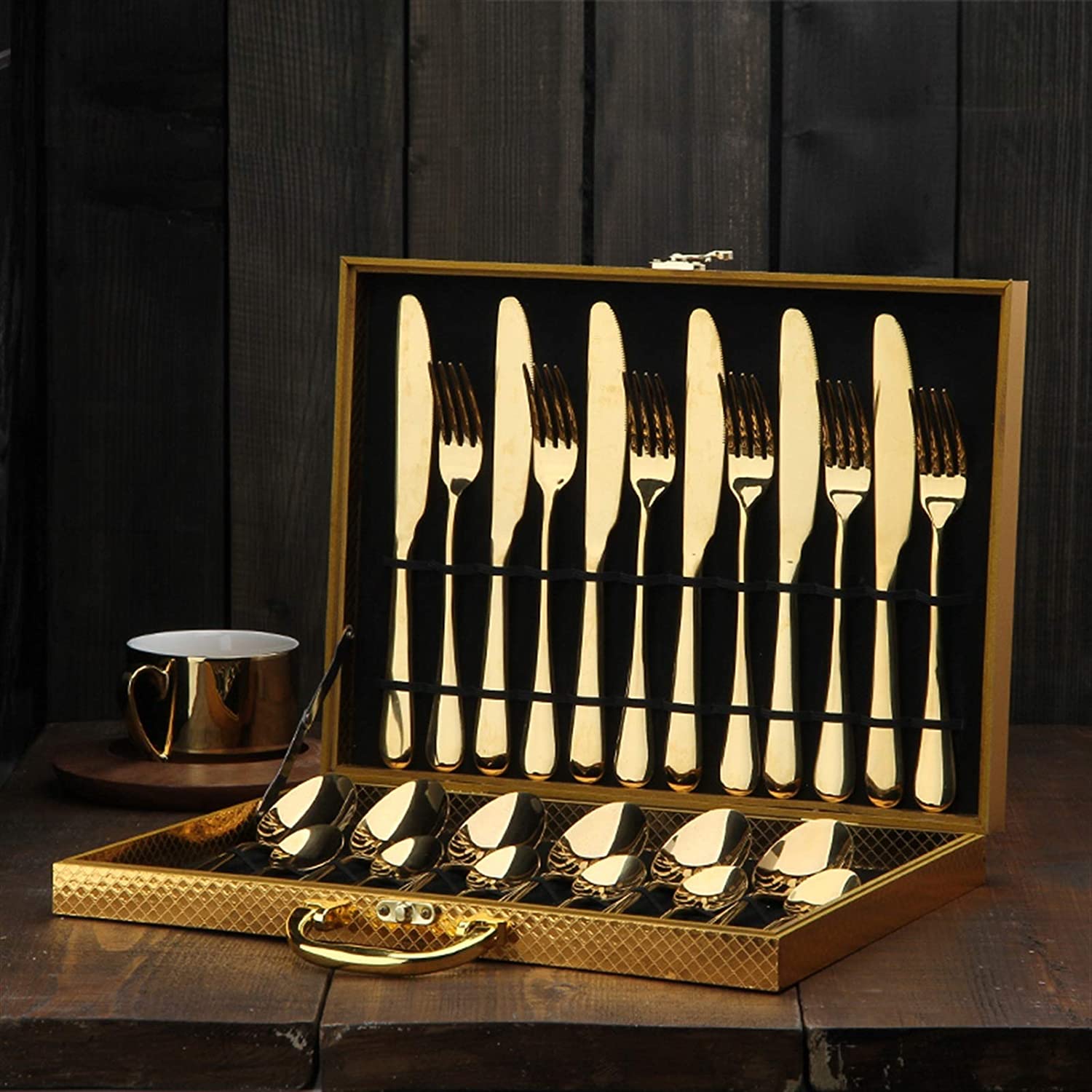Abu Dhabi Cutlery Set | Stainless Steel | 24 Piece Set