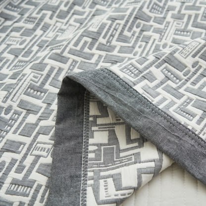 Modern Cotton Gauze Quilt Set | Hypoallergenic & Eco-Friendly | Full/Queen Size Options