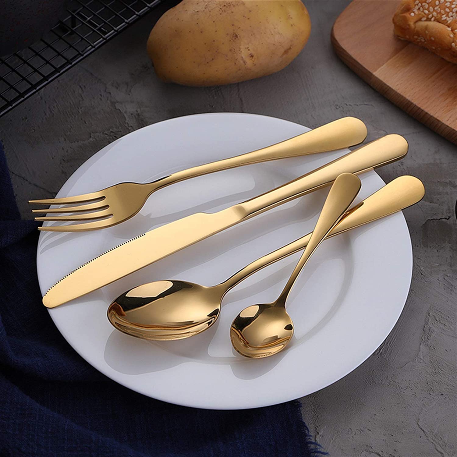 Abu Dhabi Cutlery Set | Stainless Steel | 24 Piece Set