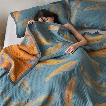 Luxurious Cotton Gauze Quilt Set | 100% Organic Cotton | Full/Queen/King Options
