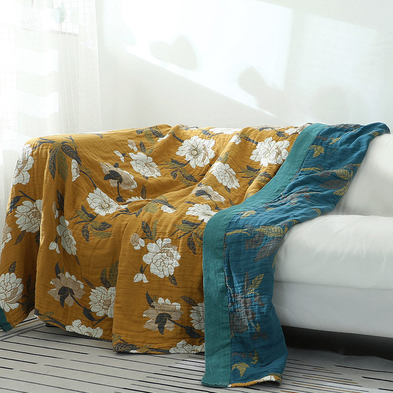Cotton Reversible Blanket | Soft & Durable | 59"x79"