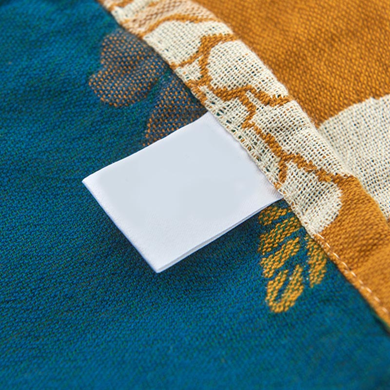 Cotton Pillow Towel Set | Breathable Yellow Gauze | 2 Pieces