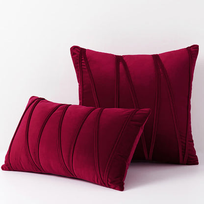 Stripe Pattern Decorative Pillowcase | Premium Soft Velvet | Available in Multiple Sizes