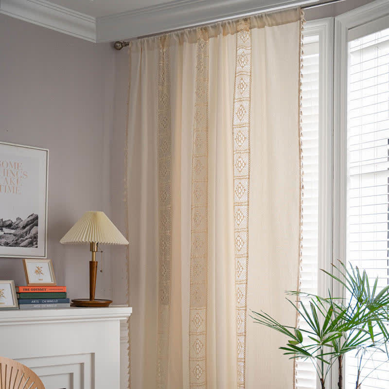 Light Filtering Curtain | Cotton Linen | Beige