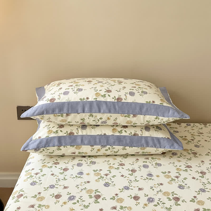 Cotton Coverlet Set | Floral Design | Full/Queen/King Options