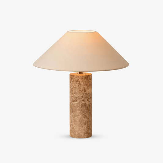 Alba Stone Table Lamp | Marble Base | Grey