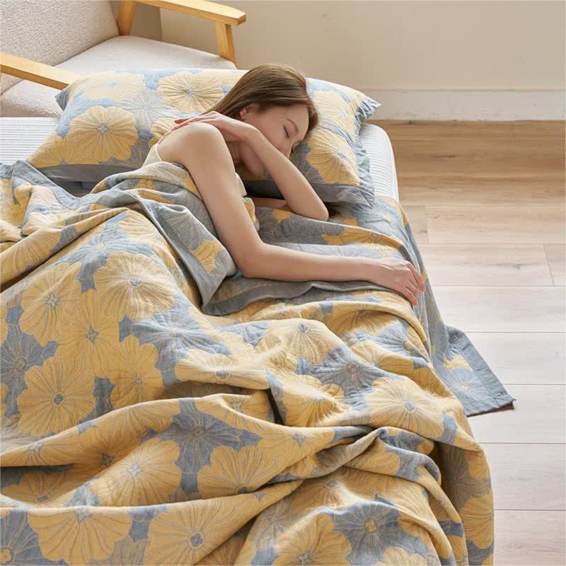 Cotton Gauze Quilt | Double Layer Breathable | Full/Queen/King Sizes