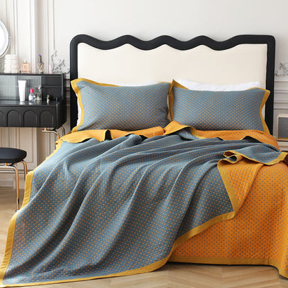 Cotton Gauze Quilt | Reversible Organic Cotton | Full, Queen, King Sizes