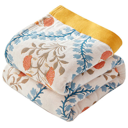 Bluebell Flower Reversible Quilt | 100% Organic Cotton | Full/Queen/King Sizes