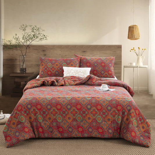 Organic Cotton Gauze Bedding Set | Eco-Friendly & Breathable | Full, Queen, King Sizes