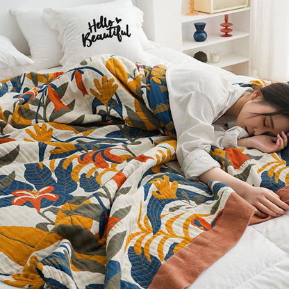 Cotton Sofa Blanket | Reversible & Soft | 59" x 79"