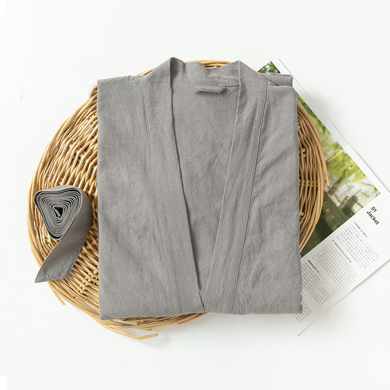Cotton Bathrobe | Soft & Lightweight | With Pockets